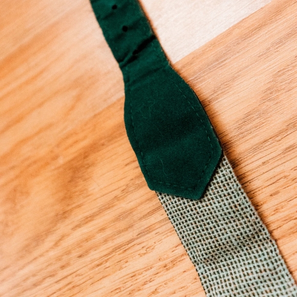 Ilgwu 1960s green and grey wool and velvet dress size 4 - Picture 5 of 9